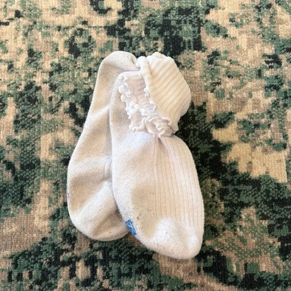 White Ribbed Ankle Socks - Picture 4 of 4